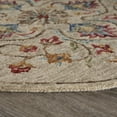 thumbnail image 5 of Ox Bay Talia 6' Round Beige Medallion Wool Indoor Area Rug, 5 of 8