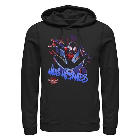 Men's Marvel Spider-Man: Into the Spider-Verse Miles Graffiti Pull Over Hoodie
