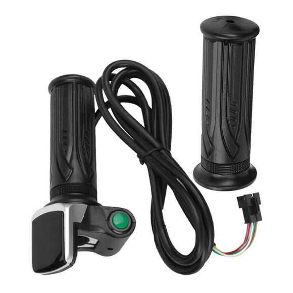 Acelerador de bicicleta con pantalla LCD de cantidad y diseño ergonómico. Acelerador regulador de velocidad para bicicletas eléctricas y scooters.