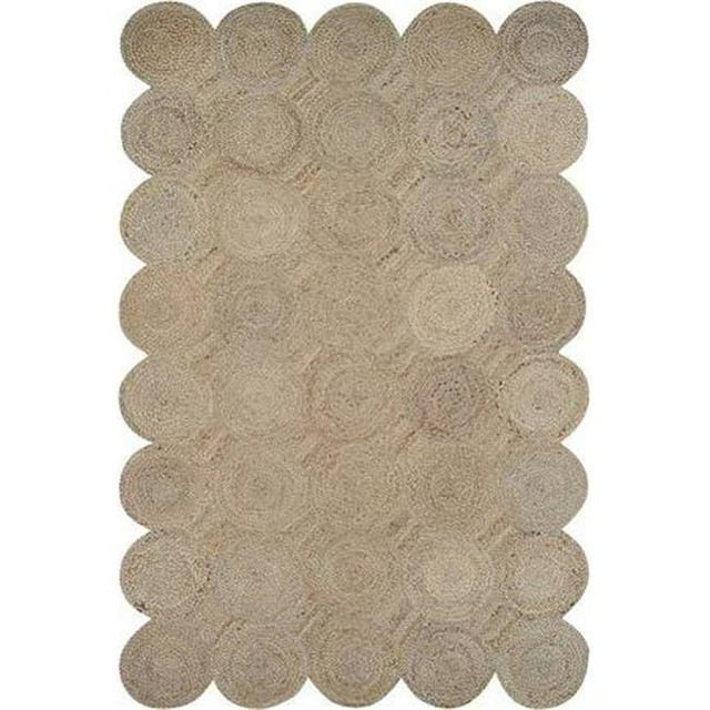 Couristan 72933028040060T 4 ft. x 6 ft. Natures Elements Henge Rug, Straw