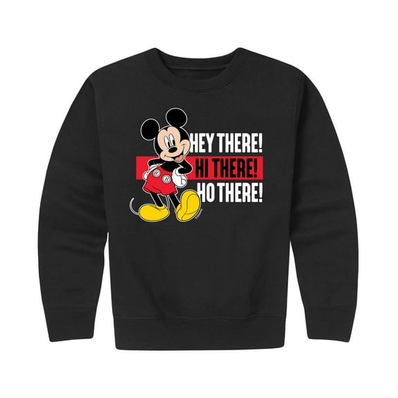 Mickey & Friends - Hey There Hi There - Toddler And Youth Crewneck Fleece Sweatshirt