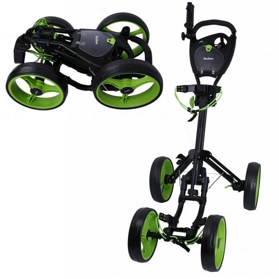 MacGregor Response Deluxe 4 Wheel Golf Cart- Black/Green