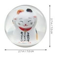 thumbnail image 2 of Shisuyan Transparent Cat Shaped Gear Lever Knobs for Vehicles 1Set 2.8x2.8x2.8in, 2 of 8