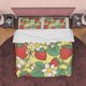 thumbnail image 1 of Strawberry Floral Funda Nórdica Juego de Dormitorio Boho, Colcha Bonita, Colcha Girly, 1 of 6