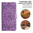 thumbnail image 3 of TECH CIRCLE for iPhone 14 Pro 6.1" 2022 Magnetic Clasp Case, PU Leather Flip Wallet Case with Cart Slot Kickstand & Wrist Strap Shockproof Protective Case for iPhone 14 Pro Women Ladies, Purple, 3 of 13