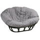 thumbnail image 1 of Hudson Comfort Funda de cojín doble Papasan – Funda de cojín Papasan con forma acolchada de tela de microfibra suave con cremallera solamente – Gris doble (49 x 67 pulgadas), 1 of 1