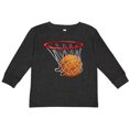 thumbnail image 3 of Inktastic Basketball Swish Boys or Girls Long Sleeve Toddler T-Shirt, 3 of 5