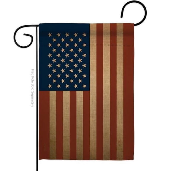 Breeze Decor G158399-BO 13 x 18.5 in. USA American Old Glory Garden Flag with Double-Sided Horizontal House Decoration Banner Yard Gift