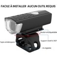 thumbnail image 2 of Luces para bicicleta, luz delantera LED recargable por USB, juego de luces delanteras recargables e impermeables para bicicleta, 5 modos de luz, juego de luces para todo tipo de bicicletas., 2 of 5
