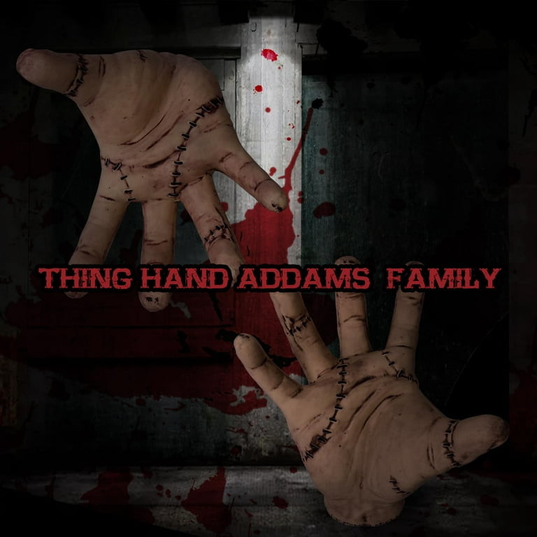 Wednesday Thing Hand Addams Family, Wednesday Addams Merchandise Latex Thing  Hand for Costume Prop, Halloween Decorations 