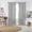 Gray, variant on Elrene Home Fashions Bella Tab-Top Ruffle Sheer Window Curtain, White, 52" x 84"