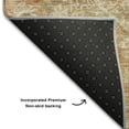 thumbnail image 5 of Addison Rugs Mayfield Premium Machine Washable Traditional Damask Khaki Rectangle Rug, 8' x 10', 5 of 6