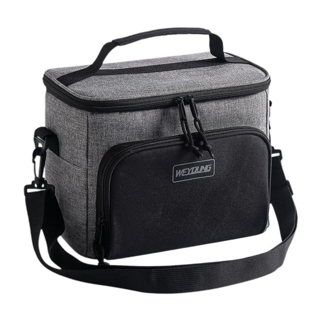Organizador de lonchera térmica, tela Oxford a prueba de fugas, lonchera portátil Gris