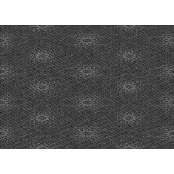Ahgly Company Indoor Rectangle Patterned Charcoal Black Area Rugs, 6' x 9'