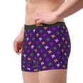 thumbnail image 2 of Uemuo Purple Mardi Gras Pattern Men's Boxer Briefs,Trunk Anti-Chafing,Comfortable, Durable, and Stylish Underwear-Small, 2 of 9