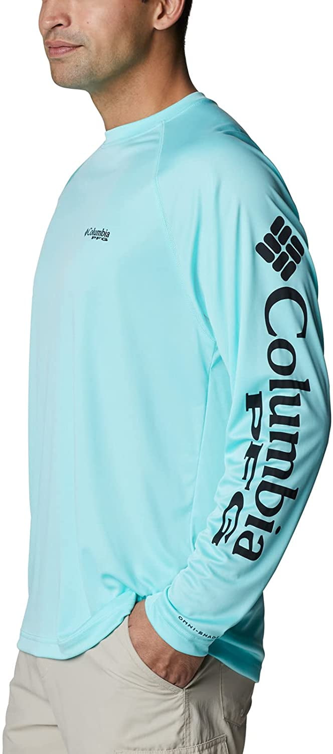 Columbia PFG Terminal Tackle Langarm-Shirt Herren – UPF 50, Schnell Trocknend, Mit College-Logo