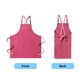 thumbnail image 3 of Delantal de Lona Injueey rosa con bolsillos para cocina y restaurante, 3 of 6