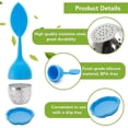 thumbnail image 3 of 7 Pack Silicone Tea Infuser, Cute Loose Leaf Tea Steeper, Fine Mesh Te, 3 of 5
