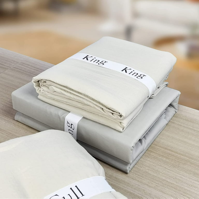 ECOHomes Beddengoedorganizer en opbergmaat labelbanden ECOHomes Beddengoedorganizer en opbergmaat labelbanden