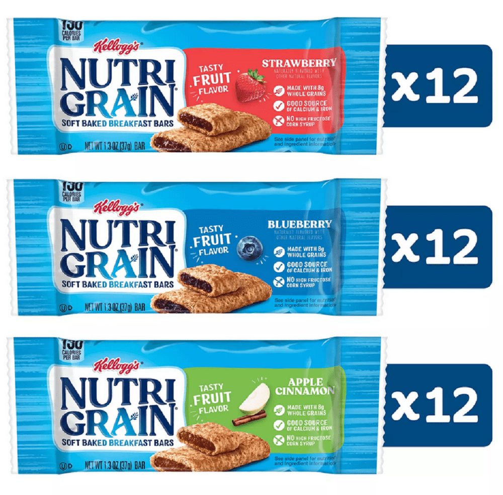 Kellogg's Nutri-Grain Bars Variety Pack (1.3 oz., 36 pk.)