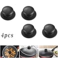 thumbnail image 2 of 4x Black Pot Lid Knob Replacement Handle Handgrip Cookware Kitchen Pan Holding, 2 of 8