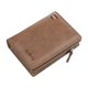 thumbnail image 1 of Billetera de PU Sonducket caqui para hombre con cremallera y tarjetero, 1 of 6