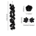thumbnail image 3 of Fall Halloween Decoration for Home Indoor Outdoor Clearance Under $5.00!Halloween Dark-Themed Ornament Artificial Maple Leaf Thanksgiving Wall Hanging Artificial Maple Leaf With Black Wicker, 3 of 7