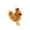 A002Light Brown, variant on Plush Chicken Keychain, Cute Stuffed Cock Pendant, White Fluffy Farm Animal Key Chain Charm, 1 Pack Soft Cuddly Toy Accessory for Backpack Bag Purse Handbag Decor Gift for Kids Adults Fans