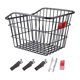 thumbnail image 2 of Cesta trasera para bicicleta, cesta para portaequipajes de bicicleta de alambre de hierro, portaequipajes portátil para bicicleta, cesta para biciclet Negro sin tapa, 2 of 9