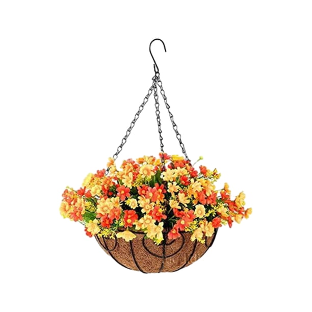 Yuarrent Maceta ecológica: fácil de limpiar y mantener Cesta de maceta colgante de larga duración Decoración tipo 1 20*9.5 cm