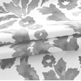 thumbnail image 2 of DriftAway Julia Watercolor Blooming Flower Floral Lined Thermal Insulated Energy Saving Window Curtain Pair Valance 2 Layers Rod Pocket 52 Inch by 18 Inch Plus 2 Inch Header Gray, 2 of 4