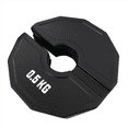 thumbnail image 4 of 2X Gym Micro-Plates Dumbbell Fractional Weight Plate Rubber Fractional Weight Plates Add-on Change Black 0.5kg,2 x barbell plate,Black, 4 of 6