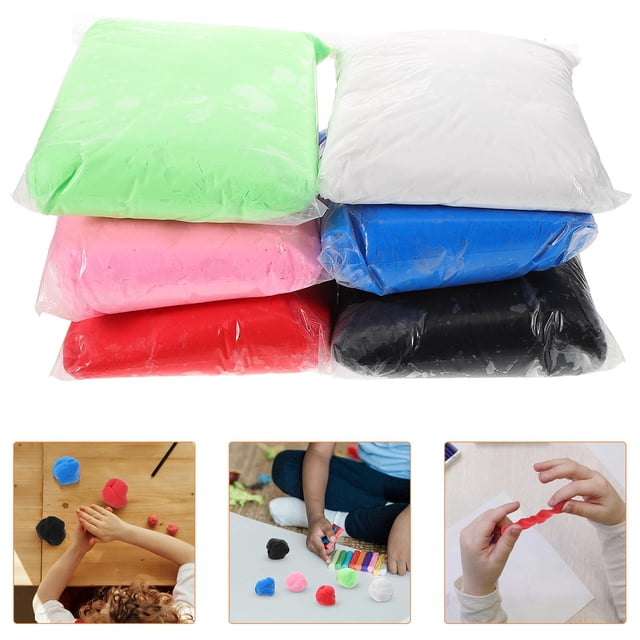 OULII DIY Projects Air Dry Clay Kit Ultra Light Clay 6Set for Classroom Activities 10.4*7.7*2in