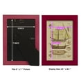 thumbnail image 4 of Antique Ship Plan II -Framed Print w/glass-Cherry Red, 4 of 8