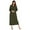 Green, variant on XBASW Robe for Women Zipper Bathrobe Loungewear Full Length Sleepwear with Pockets S-XXL