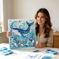 thumbnail image 3 of Sea-Theme Pearl Art DIY Kit 3D Beads Paintings DIY Pearl Painting Kits for Adults Beginners Home Decorative Display Wall Art Decor, 3 of 6