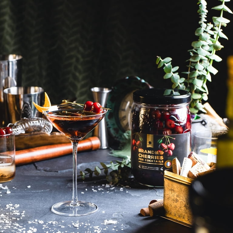 Brandied Cocktail Cherries, French Morello Cherries in Kirsch