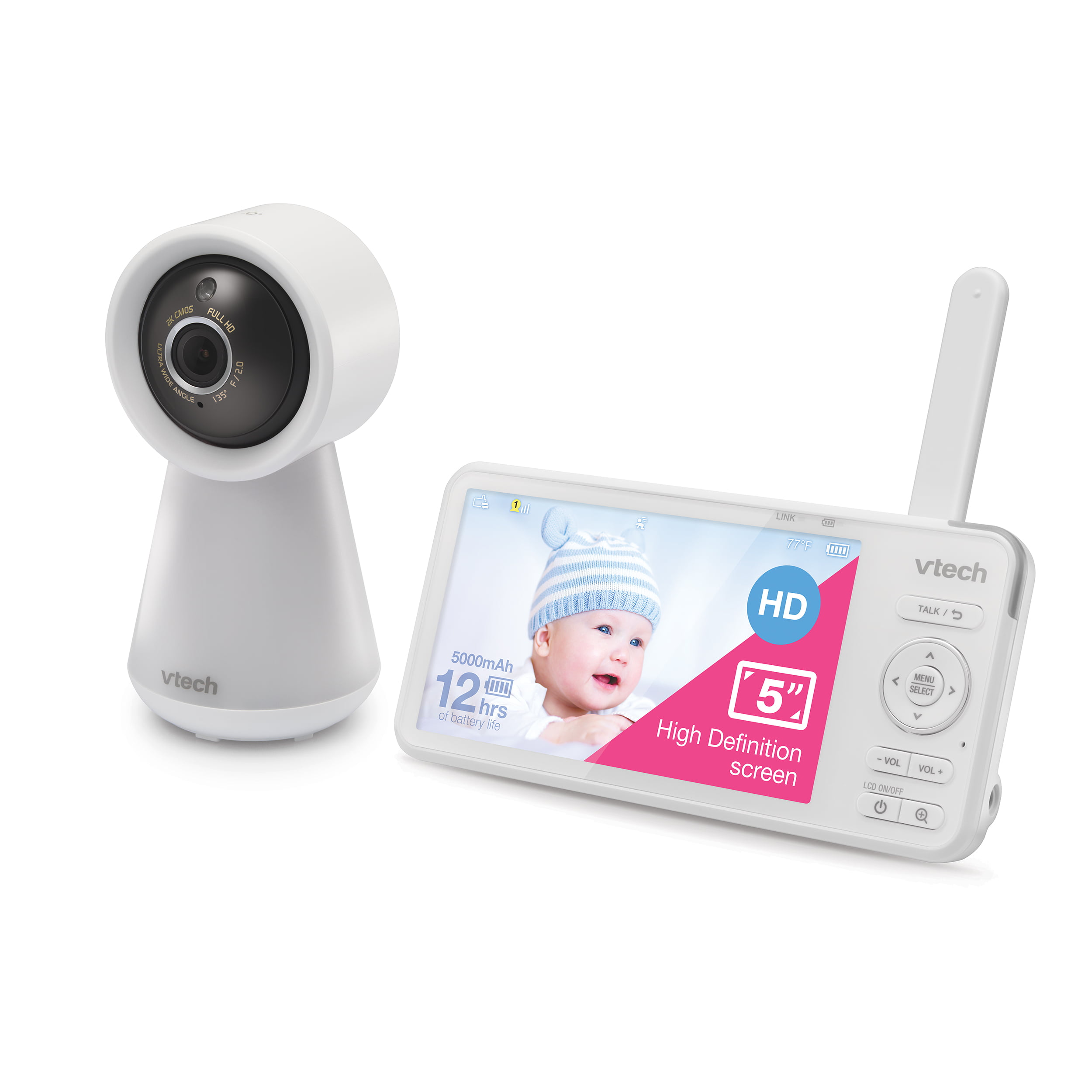 Video Baby Monitor with Camera, 5'' 1080P HD Screen, 3000mAh Rechargeable  Battery, Motion Detection, Remote Pan-Tilt-Zoom, Wifi - AliExpress