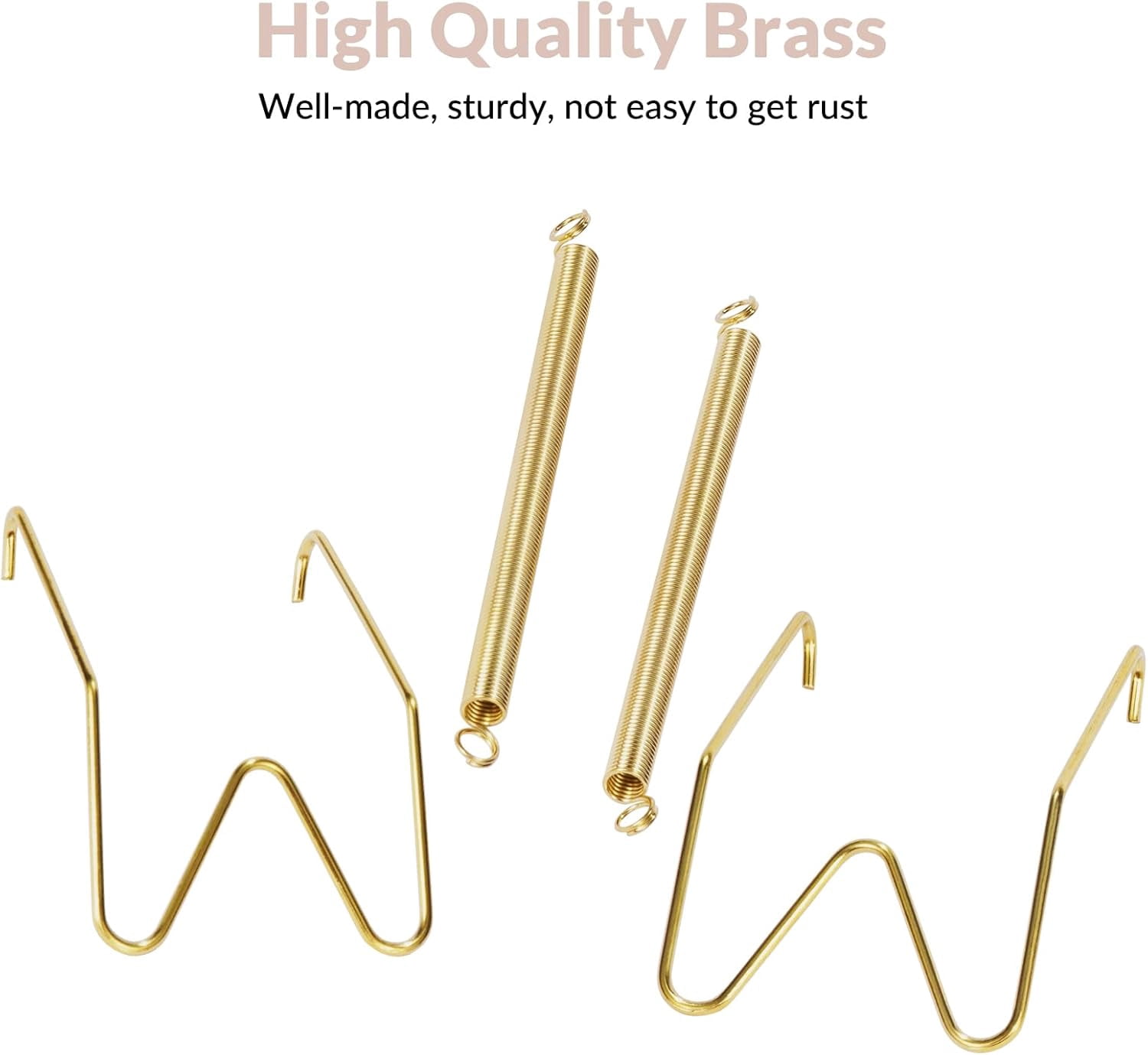 FEFEFW-12-Pack Invisible Wall Plate Hangers, 8/10/12 Inch Brass Plate Holders with 16-Pack Wall Hooks