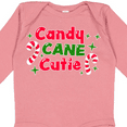 thumbnail image 4 of Inktastic Christmas Candy Cane Cutie with Candy Canes Boys or Girls Long Sleeve Baby Bodysuit, 4 of 5