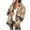 Khaki, variant on Womens Plaid Corduroy Flannel Shacket Jacket Casual Long Sleeve Button Down Shirts Hoodie Coats Fall Winter Clothes Outfits 2025