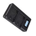 thumbnail image 2 of Cargador de Batería de Cámara LCD USB para NP-FZ100, Compatible con para los Modelos A7R III A9 A66, 2 of 5