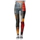 thumbnail image 4 of MKLEKYY Leggings de yoga para mujer, mallas estampadas, leggings deportivos de control de yoga para mujer, leggings de cintura alta 3265, 4 of 4