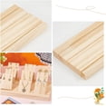 thumbnail image 4 of Wooden Earring Display Stands Wood Tiered Earring Display With 9 Pcs Wood Portable Earring Ring Organizer Holder For Selling Earring Jewelry Organizer Displaying Photos Business Card., 4 of 9
