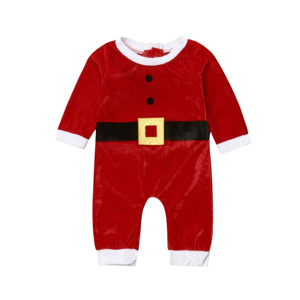 santa romper baby