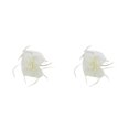 thumbnail image 3 of pitrice 1/2/3/5 Maille Fascinator Femmes Coiffure Prom Maquillage Nuptiale Scène Réglable Performance Photo Coiffe Fille Bande de Cheveux Beige 2PCS, 3 of 6