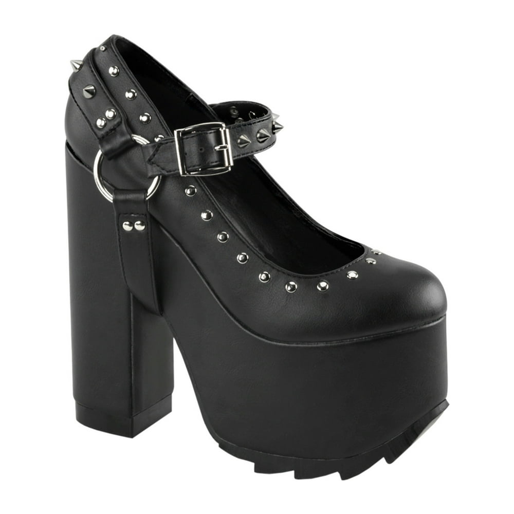womens black mary jane heels