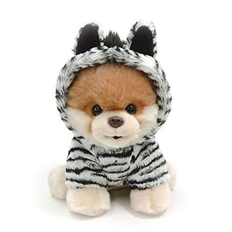 GUND Worldâ€™s Cutest Dog Boo Zebra Outfit Plush Stuffed Animal 9â€ 