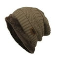 thumbnail image 2 of Binhe Fashion Contrast Colors Knitted Warm Winter Hats For Women Men Warm Fisherman Hat Winter Bucket Hat Warm Hats Cloche Faux Fur Fisherman Cap ﻿, 2 of 2