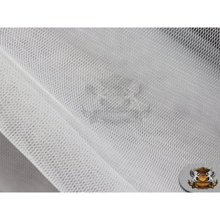 Poly Mesh Fabric Solid White / 58 Wide/Sold by The Yard